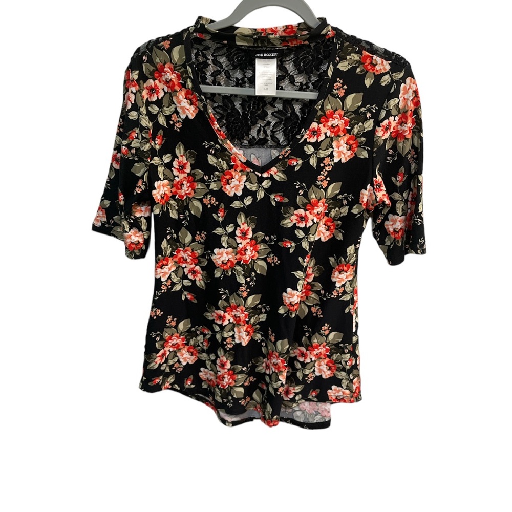 🎉 Host Pick 🎉 Joe Boxer Black Floral Blouse